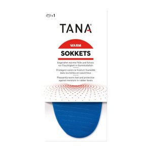 Stiefelsocke blau Größe 44/45