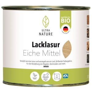 Ultra Nature Lacklasur Eiche Mittel 0.375 L Ultra Nature Lacklasur Eiche Mittel 0.375 L
