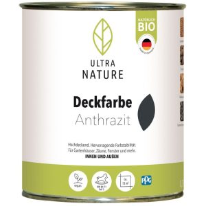 Ultra Nature Deckfarbe Anthrazit 0,75 L