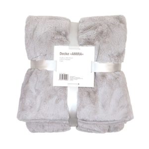 Decke Amira grau 180×130 cm Decke Amira grau 180×130 cm