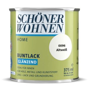 Schöner Wohnen Farbe Buntlack Home altweiß glänzend 375 ml Schöner Wohnen Farbe Buntlack Home altweiß glänzend 375 ml
