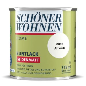 Schöner Wohnen Farbe Buntlack Home altweiß seidenmatt 375 ml Schöner Wohnen Farbe Buntlack Home altweiß seidenmatt 375 ml