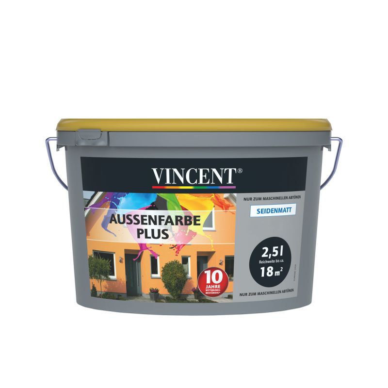 Vincent  Fassadenfarbe Außenfarbe Plus Mix It 2,5 l