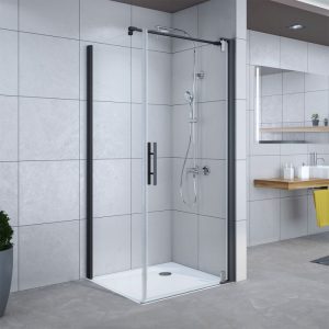 Breuer Drehtür Europa Design für Seitenwand Anschlag rechts schwarz matt Intima 800 mm Breuer Drehtür Europa Design für Seitenwand Anschlag rechts schwarz matt Intima 800 mm