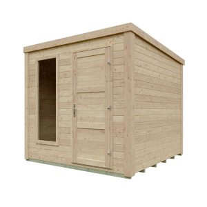 Kiehnholz Gartenhaus Augsburg 250 x 250 cm Kiehnholz Gartenhaus Augsburg 250 x 250 cm