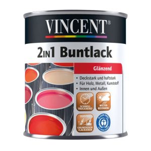 Vincent 2in1 Buntlack safrangelb glänzend 750 ml