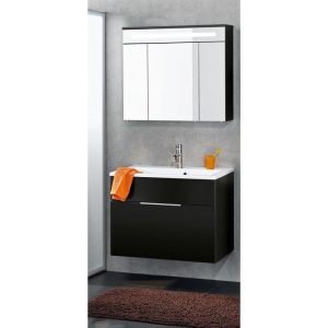 Fackelmann Waschtischunterschrank Kara anthrazit 80 x 59 x 49 cm Fackelmann Waschtischunterschrank Kara anthrazit 80 x 59 x 49 cm