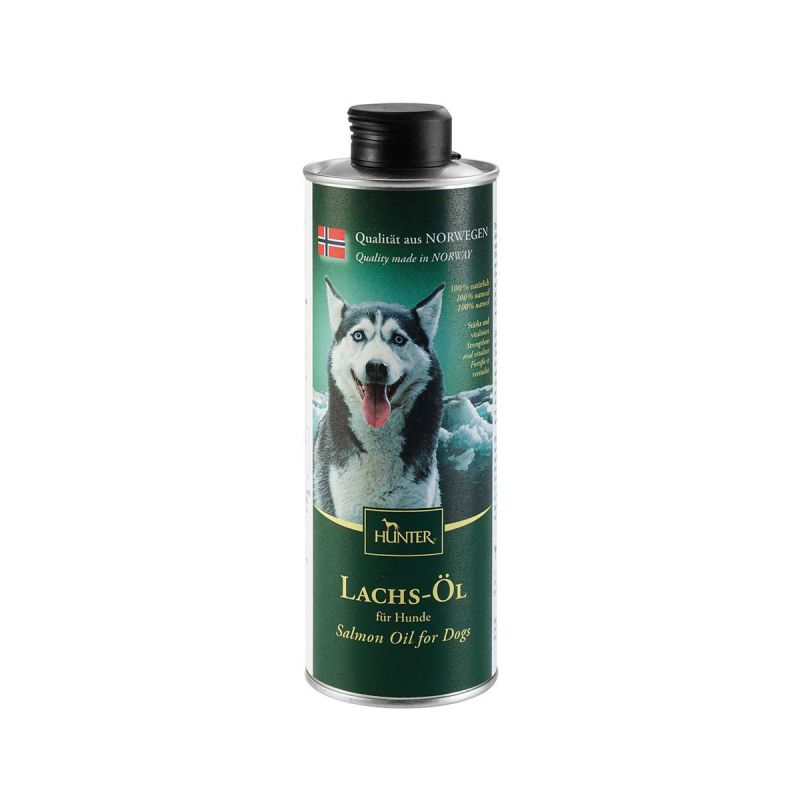 Hunter Dog Snack Norwegian Lachs-Öl 500ml
