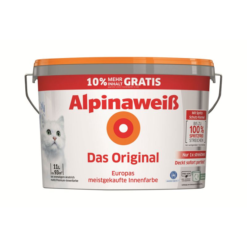 Alpina Innenfarbe weiß Das Original 11 L