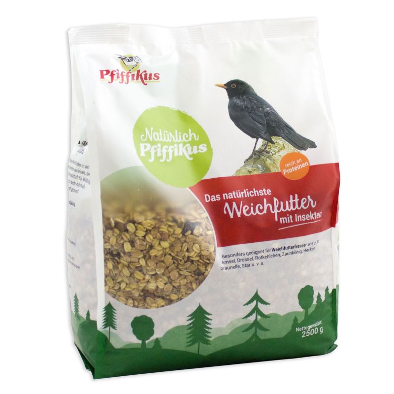 Pfiffikus  Natürlich Weichfutter 2,5 kg mit Insekten