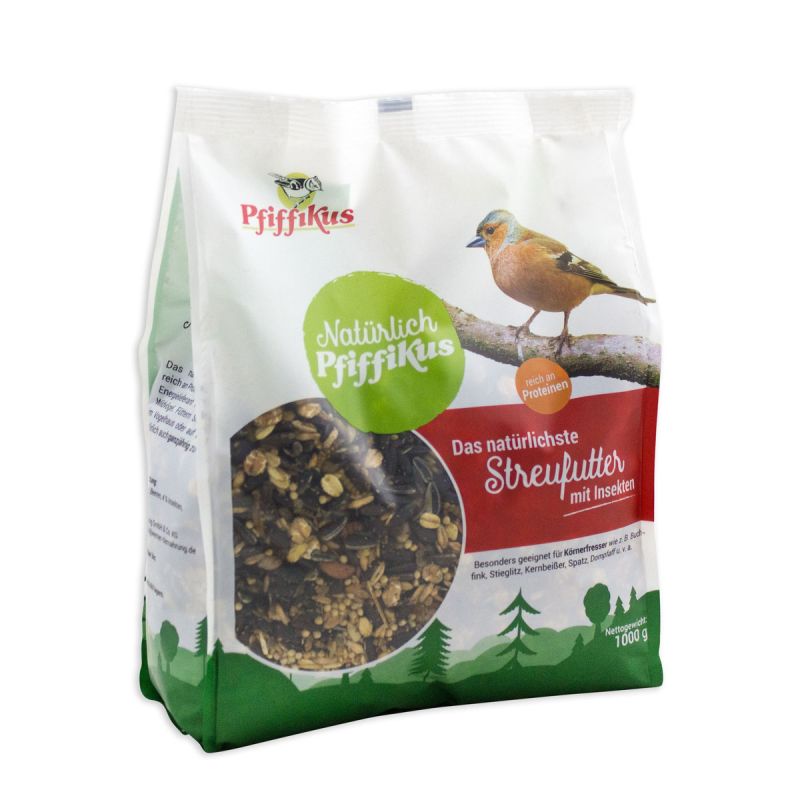 Pfiffikus  Natürlich Streufutter 1 kg mit Insekten