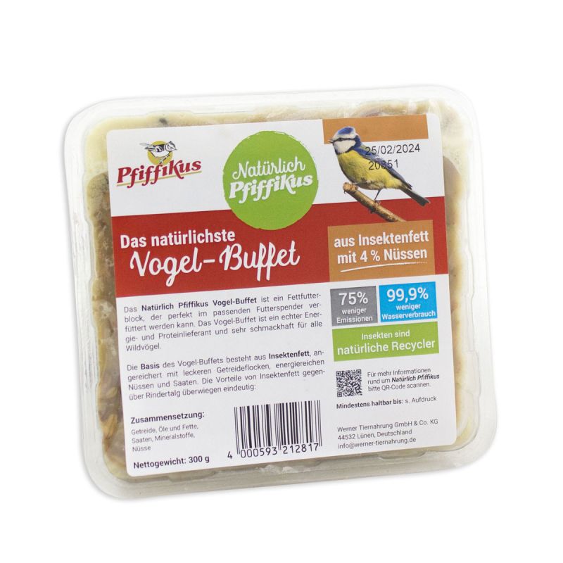 Pfiffikus  Natürlich Vogelbuffet 0,3 kg mit Nuss