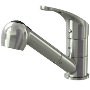 Lenz Küchenarmatur KELA mit Handbrause nickel-matt Lenz Küchenarmatur KELA mit Handbrause nickel-matt