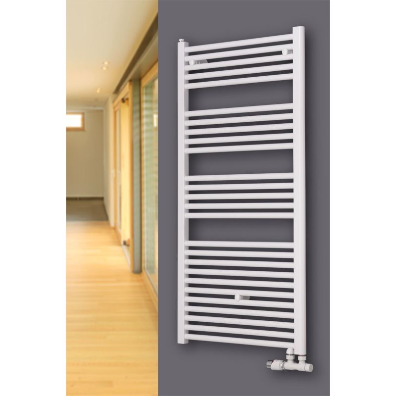 Ximax Badheizkörper Hektor MAV 1838 x 600 mm 1028 Watt Mittenanschluss versetzt Weiß