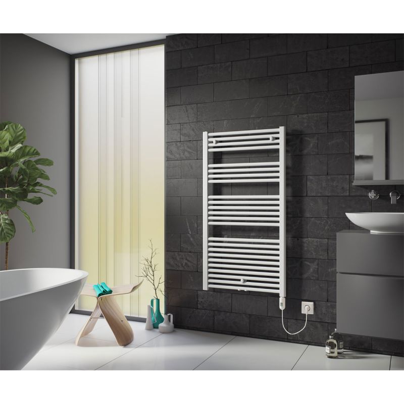Ximax Elektrischer Handtuchwärmer Alpha 1750 x 600 mm 900 Watt Typ 2 Weiß