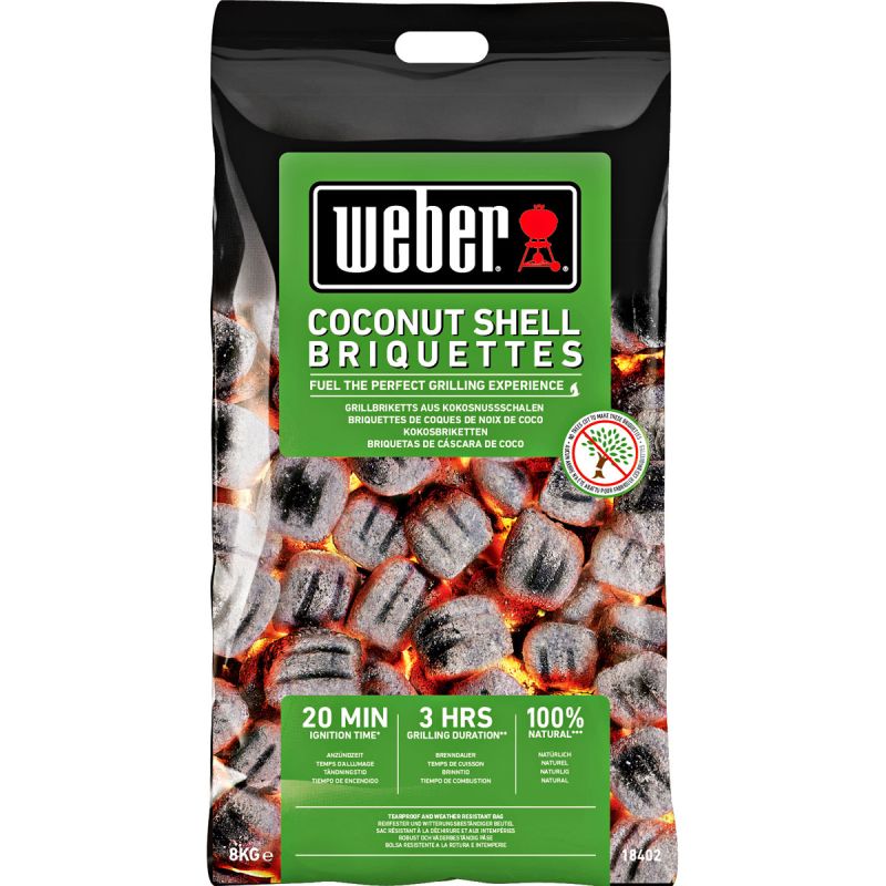 Weber Kokosnussschalen-Holzkohle-Briketts 8 kg