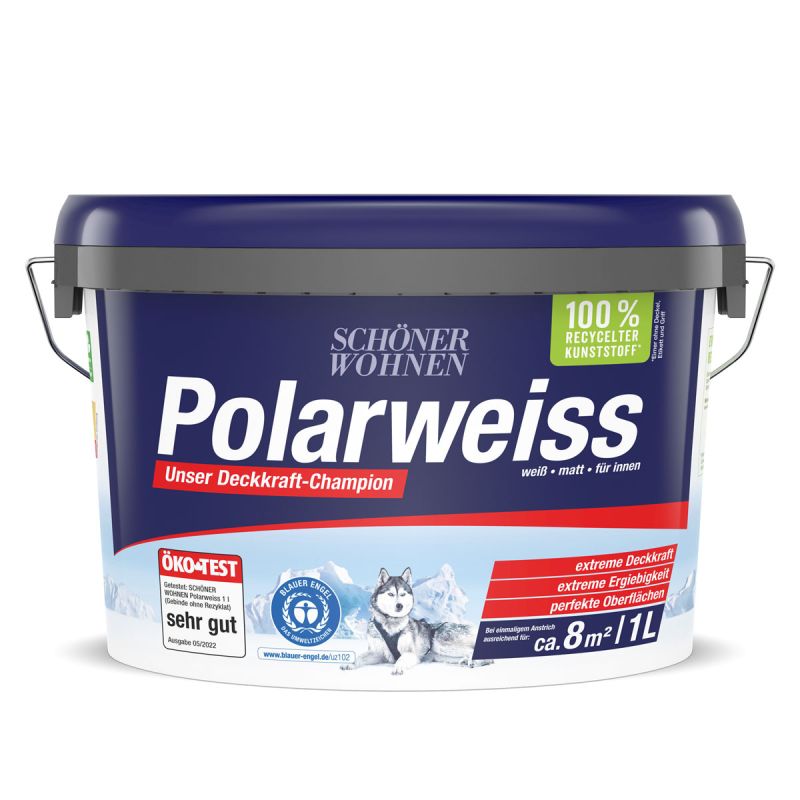 Schöner Wohnen Farbe Wand- und Deckenfarbe Polarweiß 1 L