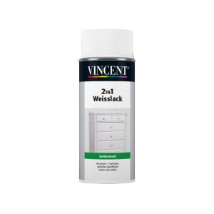 Vincent 2in1 Weißlack seidenmatt 400 ml Vincent 2in1 Weißlack seidenmatt 400 ml