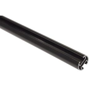 Gardinia Gardinenstange Memphis mit Innenlauf schwarz Durchmesser 1,6 x 120 cm