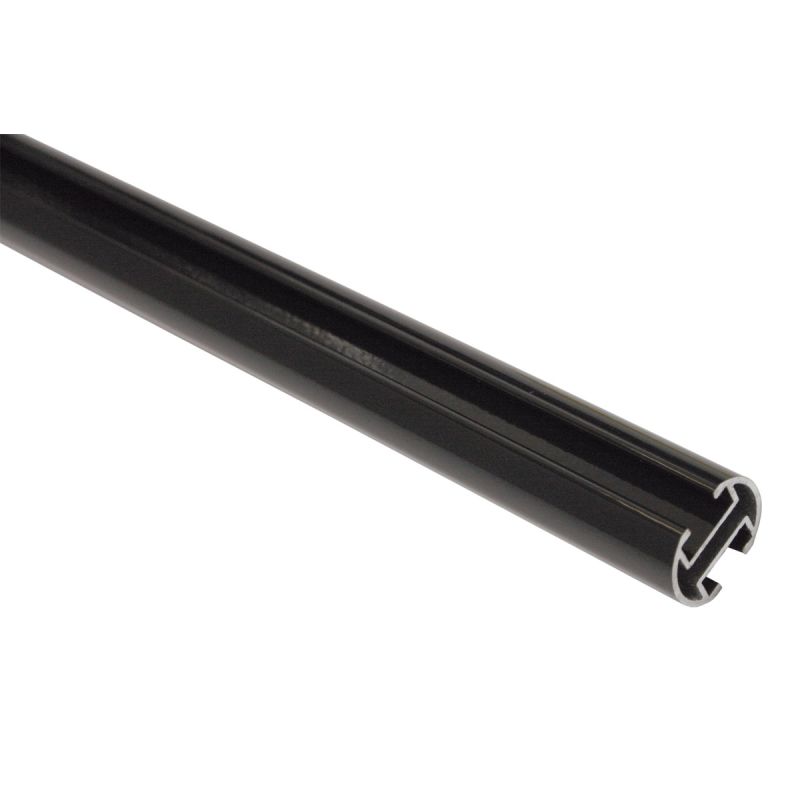 Gardinia Gardinenstange Memphis mit Innenlauf schwarz Durchmesser 1,6 x 120 cm