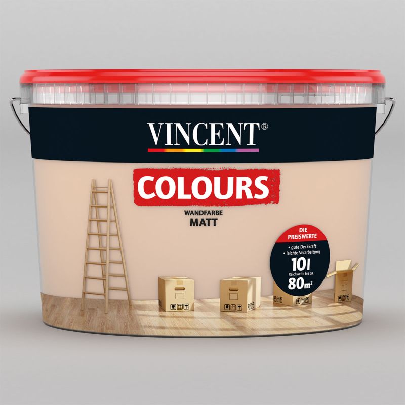 Vincent Wand- und Deckenfarbe Sandy 5 L