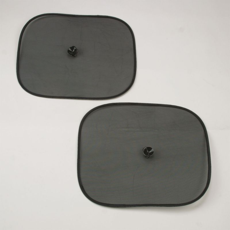 Cartrend Auto Sonnenschutz Springblende schwarz 36x44 cm 2 Stück