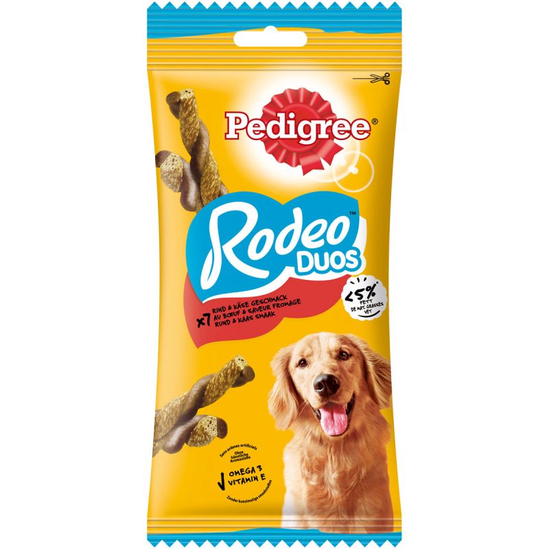 Pedigree Rodeo mit Rind Käse 7 St./123g