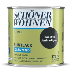 Schöner Wohnen Farbe Buntlack Home anthrazit 375 ml glänzend Schöner Wohnen Farbe Buntlack Home anthrazit 375 ml glänzend