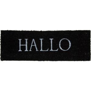 Kokosmatte Hallo 26 x 75 cm schwarz Kokosmatte Hallo 26 x 75 cm schwarz