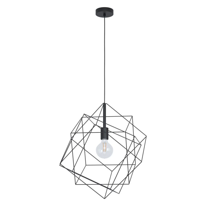 Eglo Hängeleuchte Straiton 1 Spot Durchmesser 51,5 cm schwarz