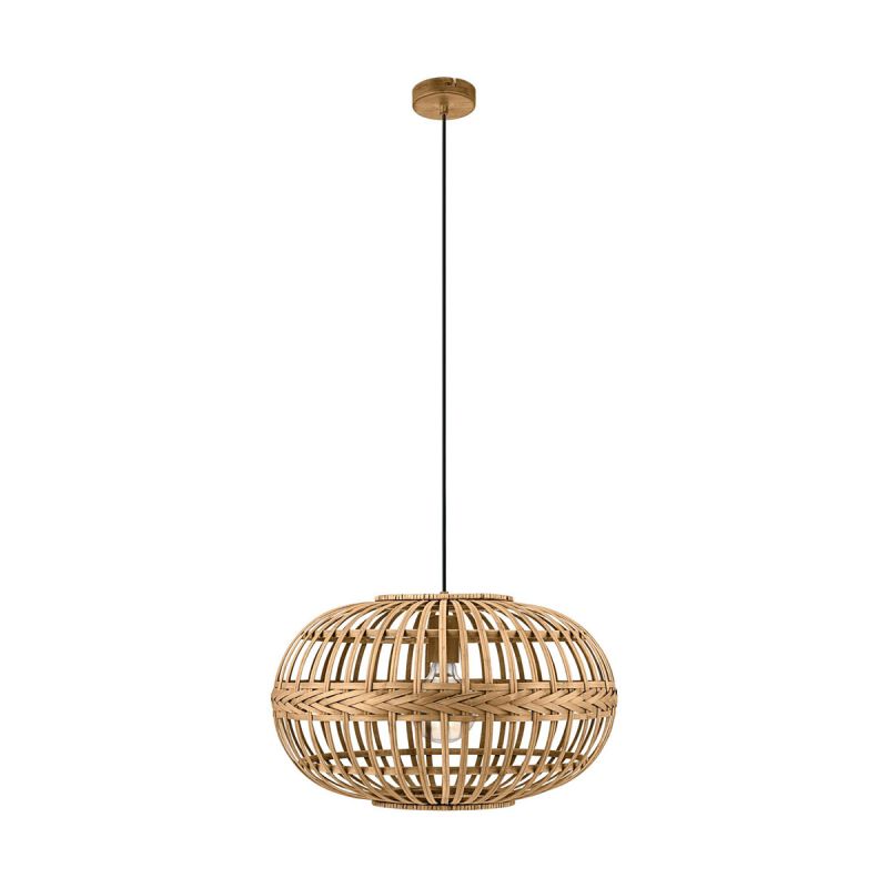 Eglo Hängeleuchte Amsfield oval braun