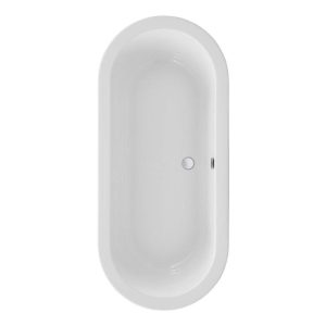 Ottofond Freistehende Badewanne Flora 1800 x 800 x 60 mm weiß