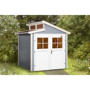 Weka Gartenhaus 226 237 x 231 x 252 cm grau