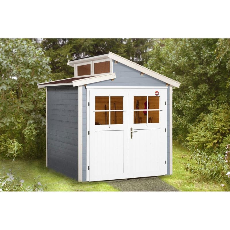 Weka Gartenhaus 226 237 x 231 x 252 cm grau
