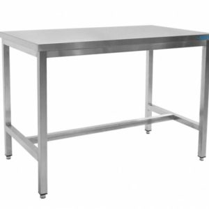 SARO Edelstahltisch ohne Unterblatt – B 1000 x T 600 mm