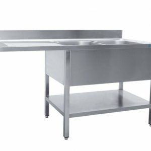 SARO Spülcenter 2 Becken rechts – B 2000 x T 600 mm SARO Spülcenter 2 Becken rechts – B 2000 x T 600 mm
