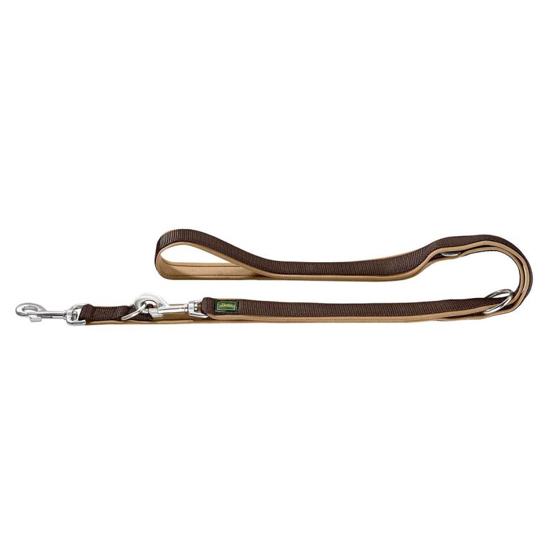 Hunter Verstellbare Führleine Neopren br/caramel15/200