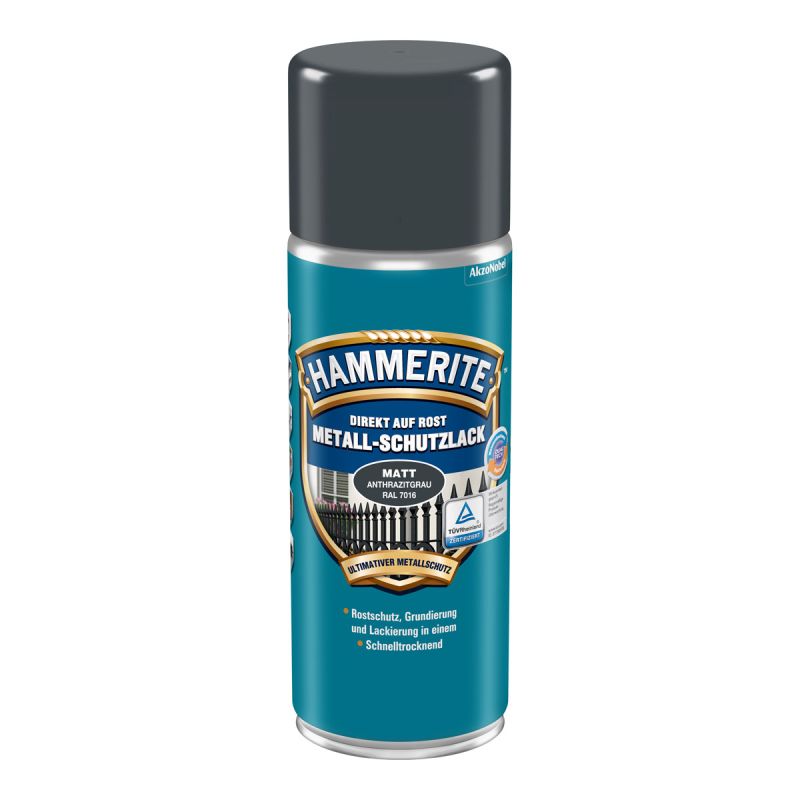 Hammerite Metall-Schutzlack matt anthrazitgrau 400 ml