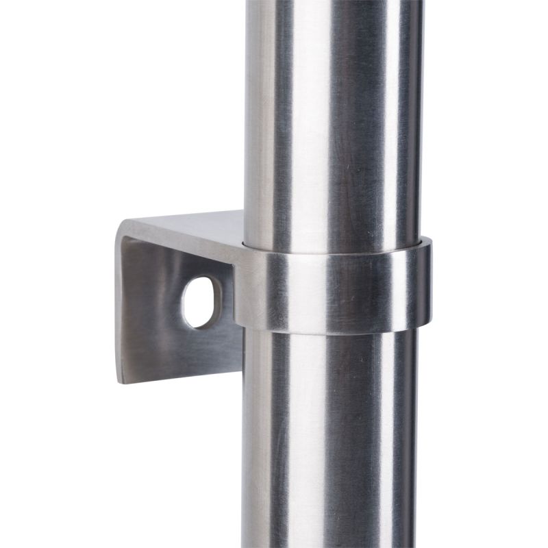Alpertec Stoßgriffhalter Universal ES satiniert gerader Mittelteil