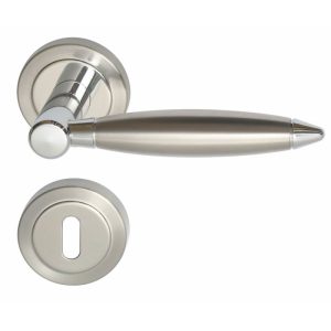 Alpertec Rosettengarnitur Lenny-R Chrom poliert /Edelstahl satiniert BB Alpertec Rosettengarnitur Lenny-R Chrom poliert /Edelstahl satiniert BB