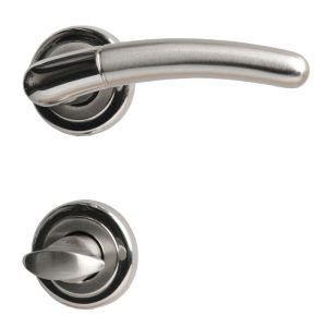 Alpertec Rosettengarnitur Betty-R Messing Chrom poliert/satiniert WC Alpertec Rosettengarnitur Betty-R Messing Chrom poliert/satiniert WC