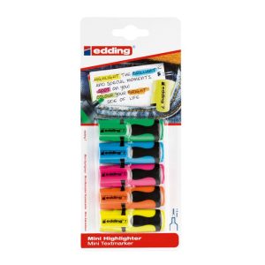 Edding e-7 Mini Textmaker 5er-Blister sortiert Edding e-7 Mini Textmaker 5er-Blister sortiert