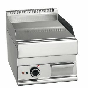 MASTRO Elektro-Grillplatte, glatt, Breite 400mm, Tiefe 650mm, 4,5 kW , 400V MASTRO Elektro-Grillplatte, glatt, Breite 400mm, Tiefe 650mm, 4,5 kW , 400V