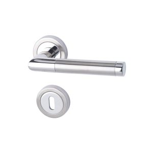 Alpertec Rosettengarnitur Dallas II-R Edelstahl poliert/satiniert BB Alpertec Rosettengarnitur Dallas II-R Edelstahl poliert/satiniert BB