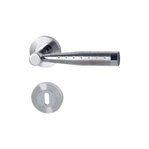 Alpertec Rosettengarnitur Solid 5-R Edelstahl poliert/satiniert BB Alpertec Rosettengarnitur Solid 5-R Edelstahl poliert/satiniert BB