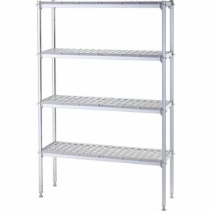 Lagerregal mit GN1/1 – Aufnahme 1120x360x180 mm Lagerregal mit GN1/1 – Aufnahme 1120x360x180 mm