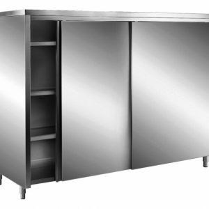 SARO Edelstahl-Lagerschrank mit Schiebetüren, 1000×600 mm SARO Edelstahl-Lagerschrank mit Schiebetüren, 1000×600 mm