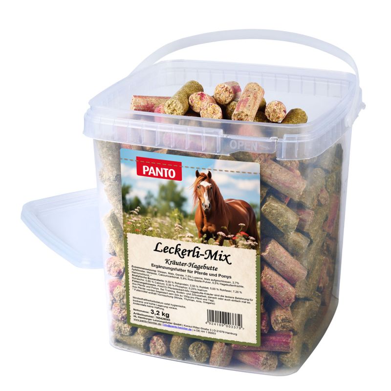 Panto Leckerli-Mix Hagebutte-Kräuter 3,2 kg Eimer
