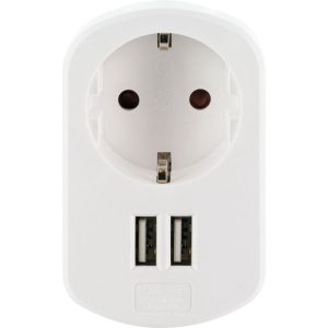 Schwaiger Ladegerät mit 2-fach USB 3.4A 230 V weiß Schwaiger Ladegerät mit 2-fach USB 3.4A 230 V weiß