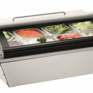 Bartscher Kühlauslagevitrine 67L mit 8 GN-Behältern 1/6 GN Bartscher Kühlauslagevitrine 67L mit 8 GN-Behältern 1/6 GN